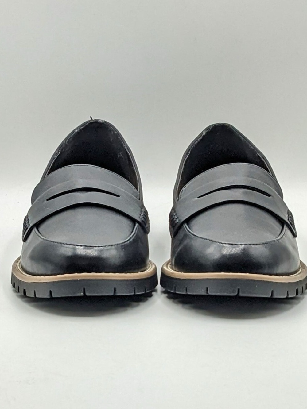 dv by Dolce Vita “Crisp” Classic Penny Loafer / Lug Sole, Block Heel (Black) NWT - Picture 8 of 9